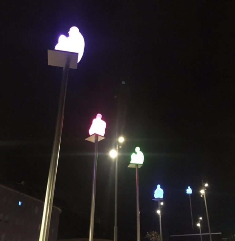 The 7 Poetess at night. Andorra, the country of the Pyrenees