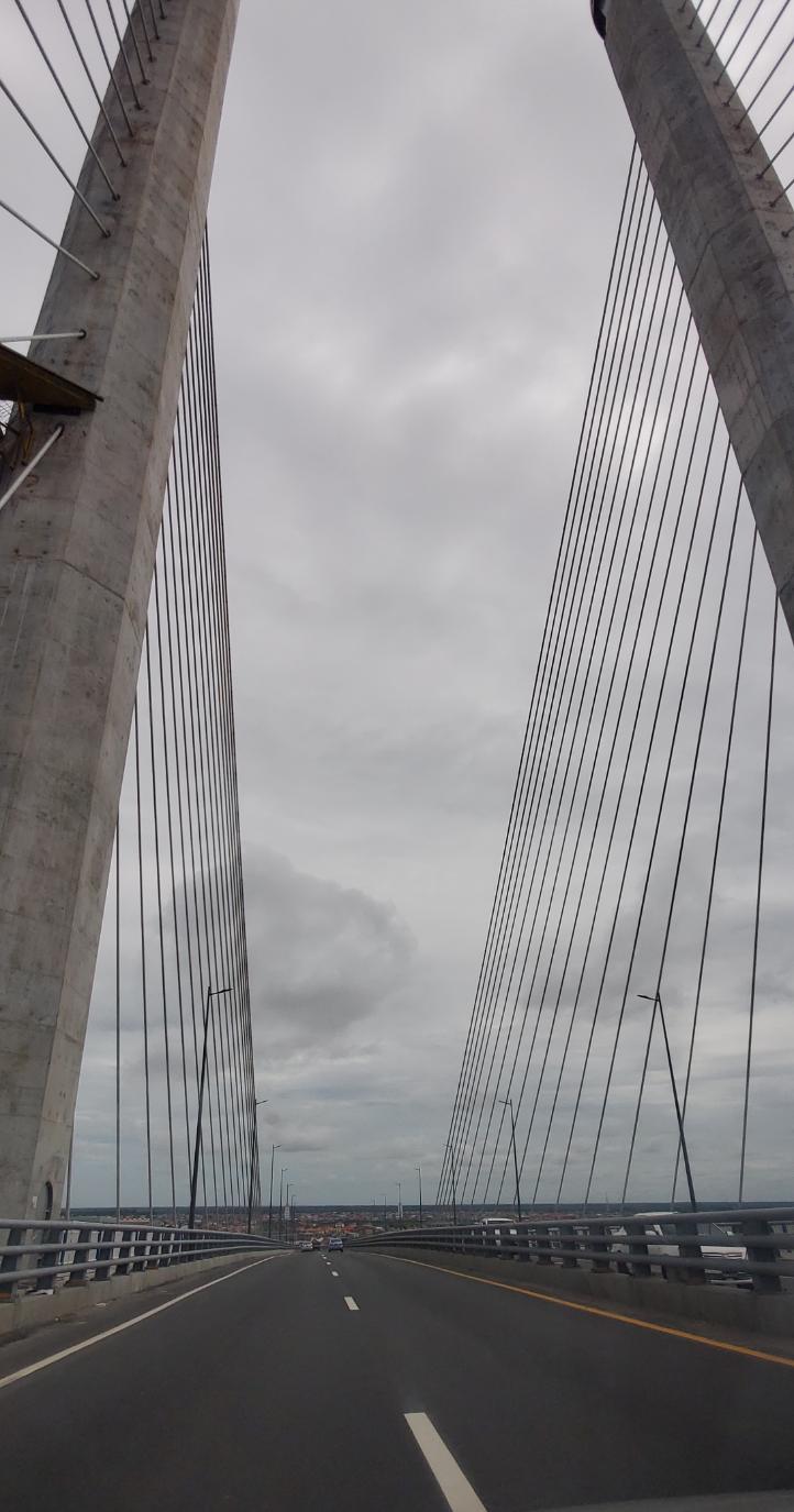 The Bharrat Jagdeo Demerara River Bridge. Guyana, the Land of Many Waters