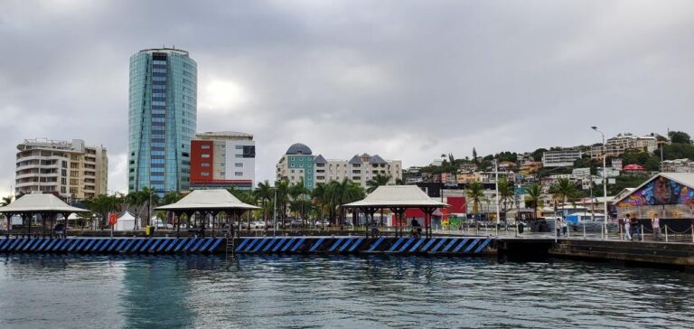 The Fort-de-France Skyline. Martinique, the Caribbean Island of Flowers