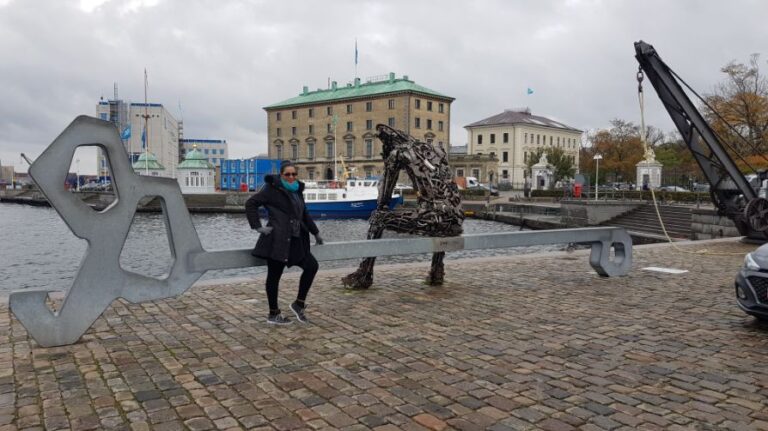 Denmark the land of the Vikings. The Key to the Future” statue, on it sits the ZinkGlobal statue