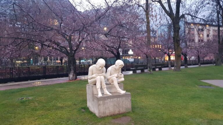 The Mira Sculpture at Parc Central. Andorra, the country of the Pyrenees