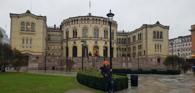 The Norwegian Parliament. Norway is home to the Midnight Sun and Polar Nights