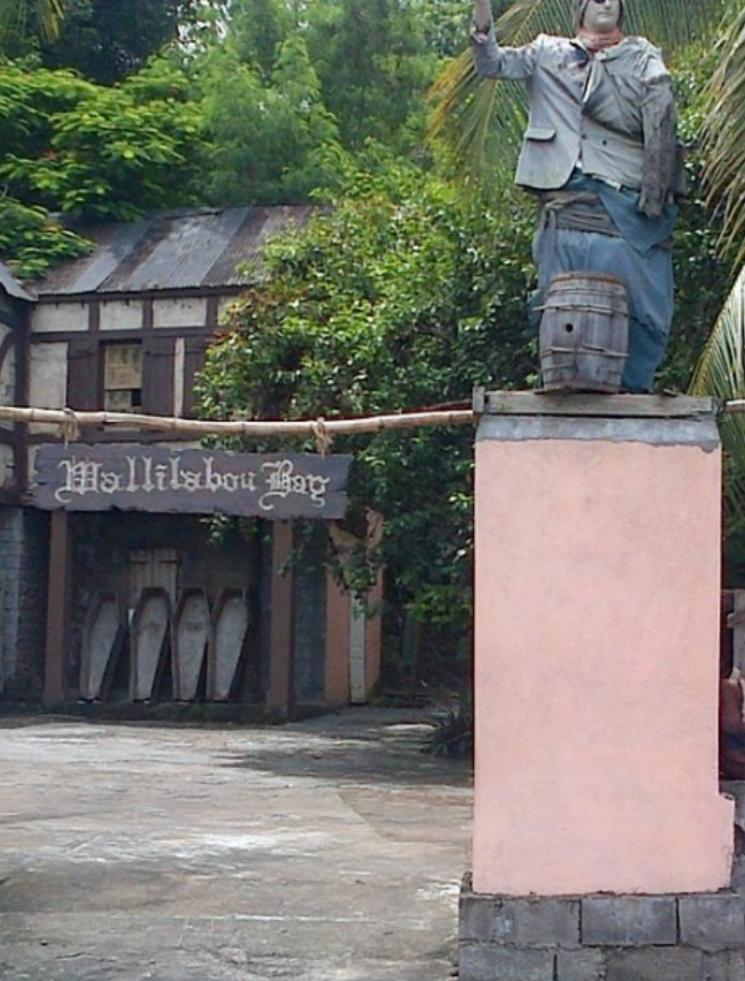 The Pirates of the Caribbean props at Walliabou Bay. St. Vincent and the Grenadines the Gem of the Antilles