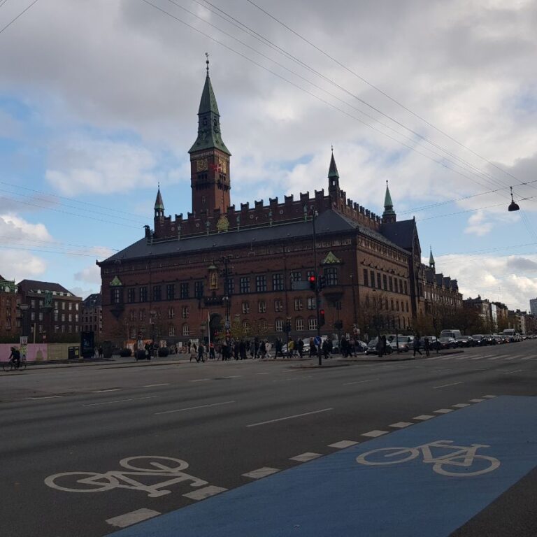Denmark the land of the Vikings. The Town Hall and Square - Copenhagen
