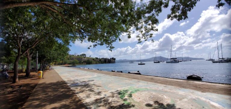The Waterfront downtown Fort-de-France. Martinique, the Caribbean Island of Flowers