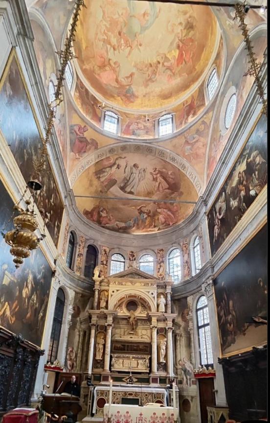 The interior of the Basilica di Santa Maria Gloriasa dei Frari. Venice, Italy’s floating city