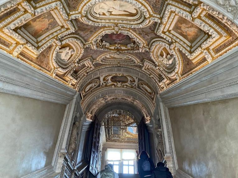 The interior of the Doge's Palace . Venice, Italy’s floating city