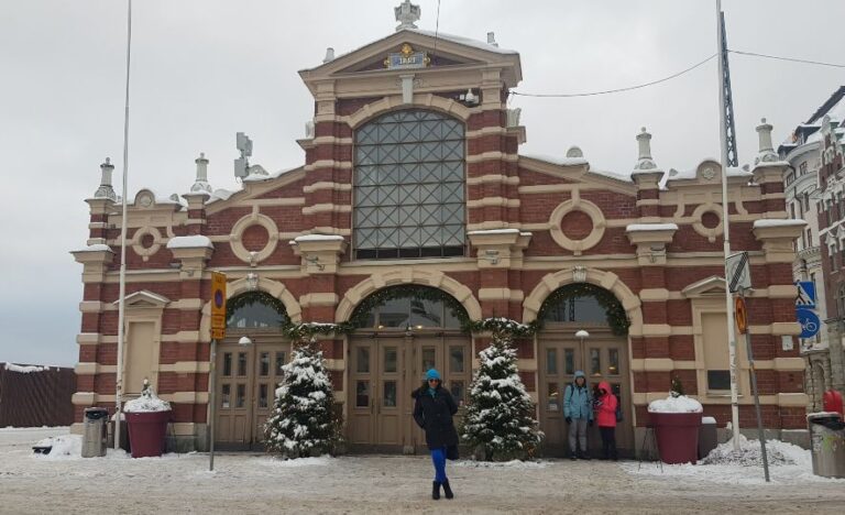 The old Market Hall. Finland is the happiest country on earth