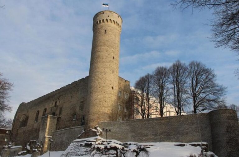 Toompea Castle. Estonia is the world leader in e-services