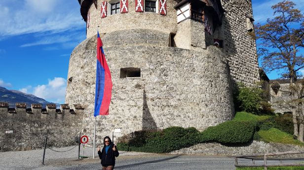 Vaduz castle (Schloss Vaduz) - Liechtenstein. Liechtenstein the least visited country in Europe