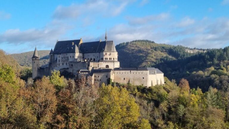 Viaden Castle. Luxembourg the second richest country in the world