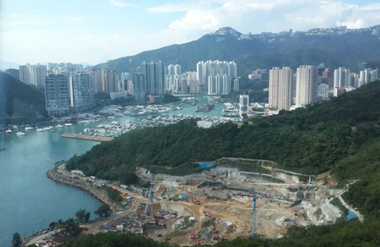 Victoria City - Hong kong a view of the city skyline from the cable car. 15 most expensive cities to visit