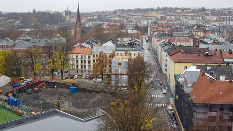 View of Oslo city center. Norway is home to the Midnight Sun and Polar Nights