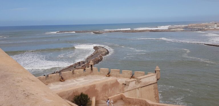 View of the Promenade and Maroc beach from Old Medina. Morocco, the Western Kingdom of Africa