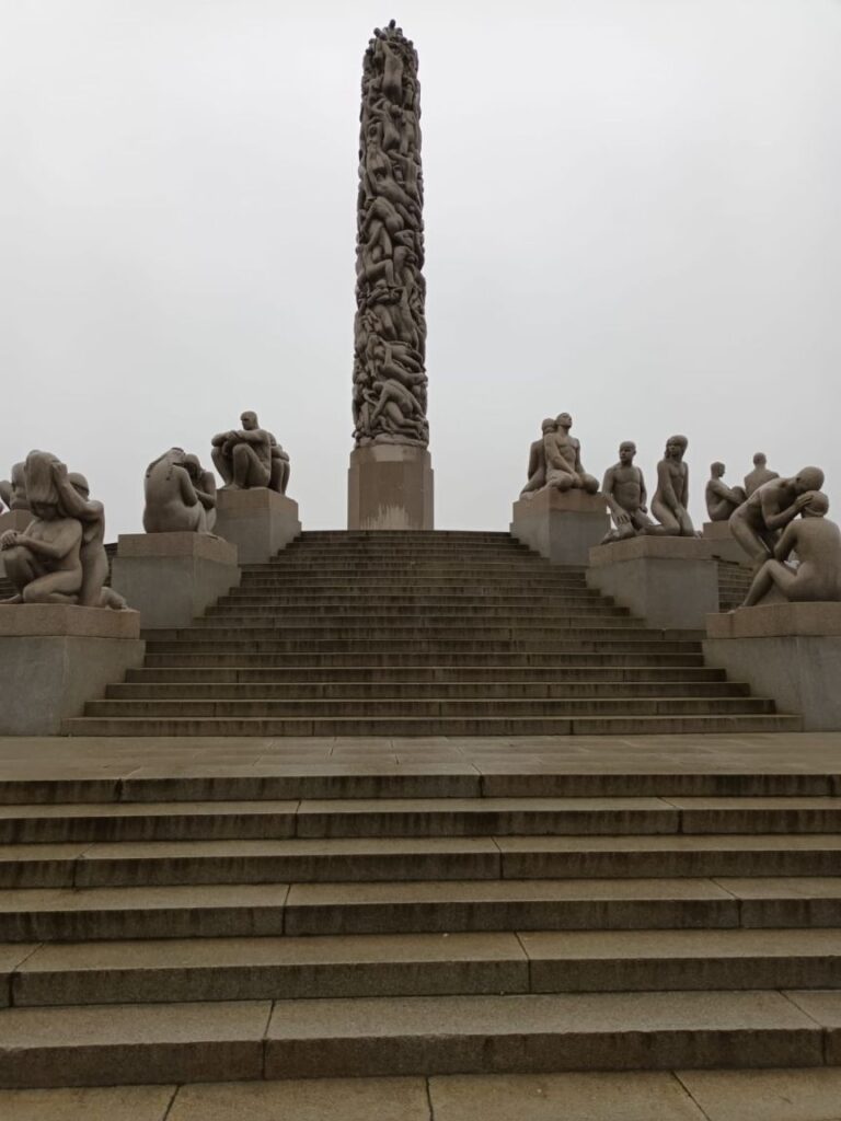 Vigeland Park with the most unusual sculptures. Norway is home to the Midnight Sun and Polar Nights