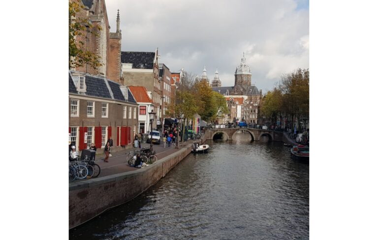 beautiful canals in Amsterdam. Amsterdam home to the Red Light District