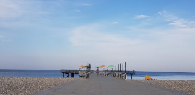 beautiful oceanfront in Batumi. Georgia, the mystical transcontinental nation