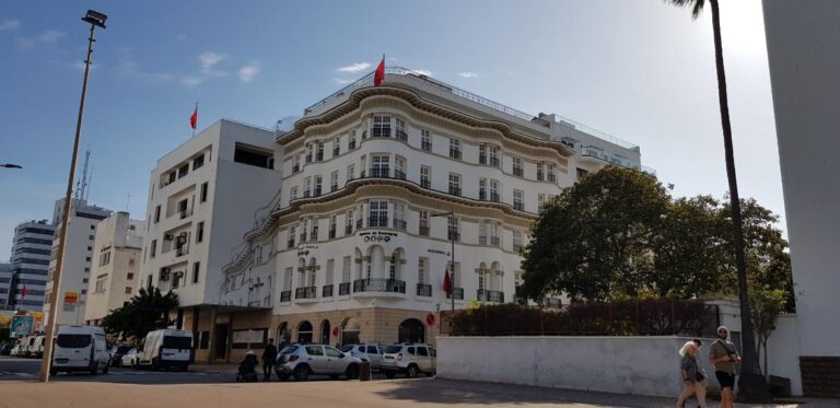 buildings in the city of Rabat . Morocco, the Western Kingdom of Africa