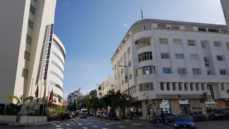 buildings in the city of Rabat . Morocco, the Western Kingdom of Africa