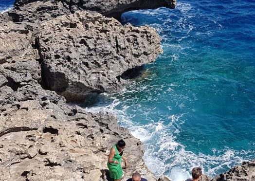 Black female caribbean traveller in Eroupe in Ayia Napa- Cyprus (feat. Cape Greco)