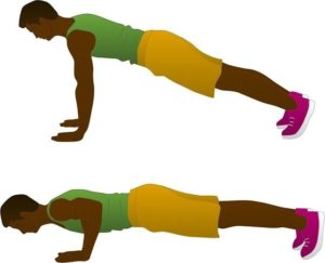 Find time to exercise.. push ups are great tension exercise, 25 ways to cope alone during coronavirus lock-down