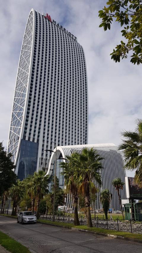 gorgeous buildings on the Batumi boulevard. Georgia, the mystical transcontinental nation