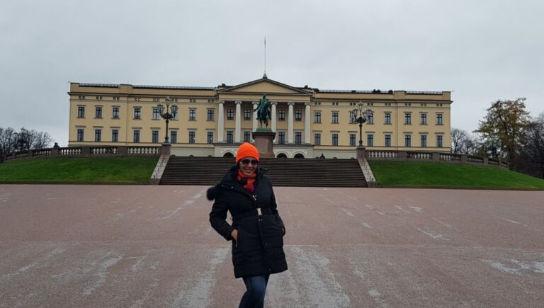 n front the Norway Royal Palace. Norway is home to the Midnight Sun and Polar Nights