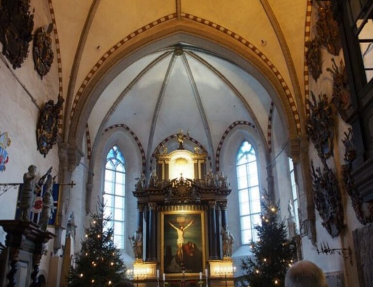 inside the Peapiiskopi Kirik church. Estonia is the world leader in e-services