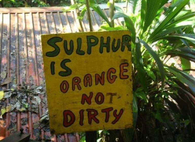 regarding the spa water colour. Dominica, the Nature Island of the Caribbean.