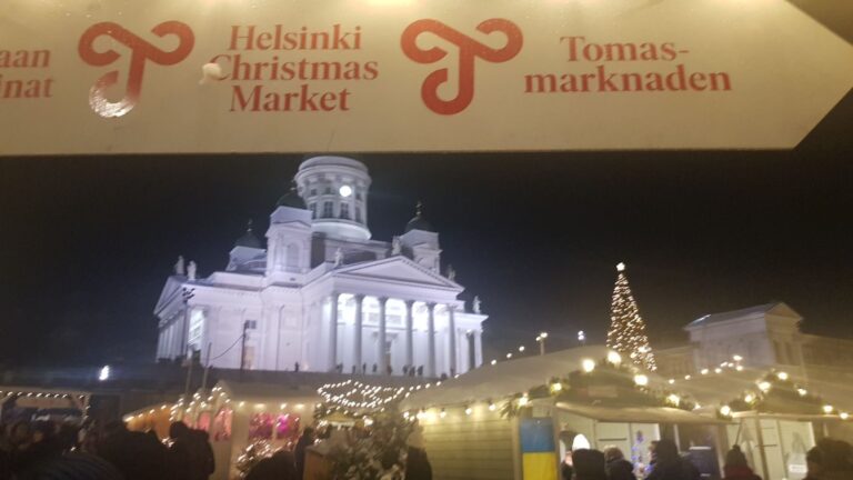 the Helsinki Cathedral and the Helsinki Christmas Market. Finland is the happiest country on earth