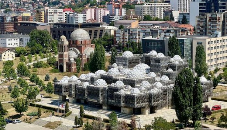 The biggest Catholic Church in Kosovo. Kosovo the youngest country in Europe