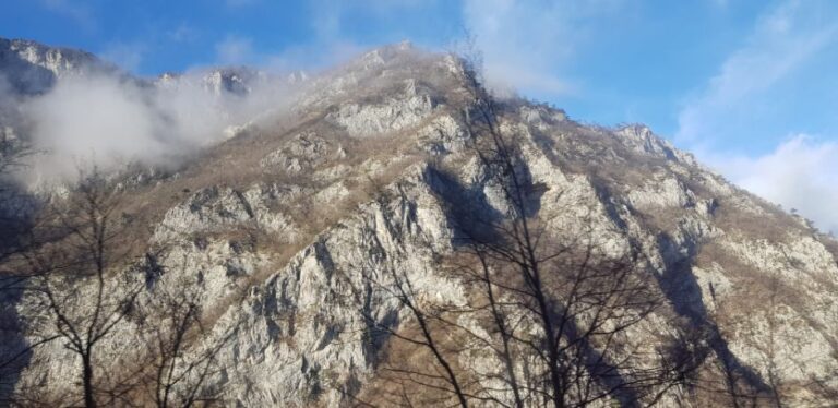 the gorgeous white mountains in Montenegro. Montenegro. Montenegro the land of the black mountains