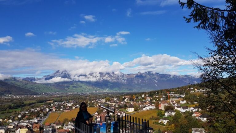 view of the Vaduz city from Vaduz Castle - Liechtenstein. 15 most expensive cities to visit