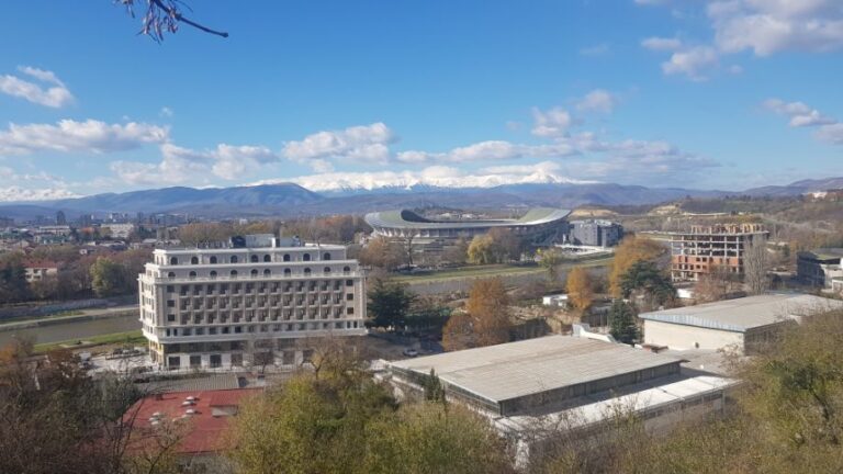 A view of the city from (Kale) Fortress (in Old Town on the Eponymous hill. North Macedonia - the birthplace of Mother Teresa